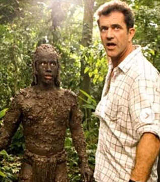 Di balik layar Apocalypto: Youngnlood bersama  Mel Gibson. Film ini masuk dalam nominasi Oscar/Foto:  theofficialrudyyoungblood